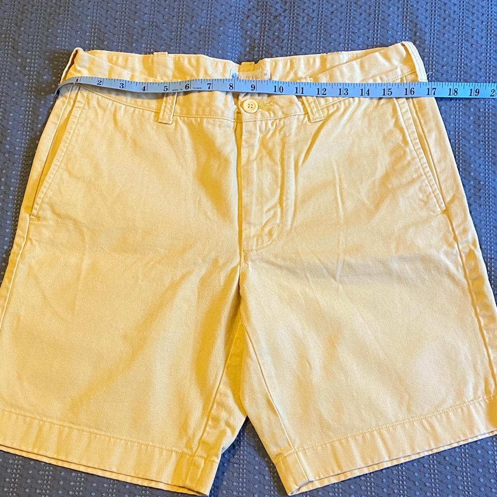 J. Crew Men's Sunlit Yellow Cotton Chino Shorts